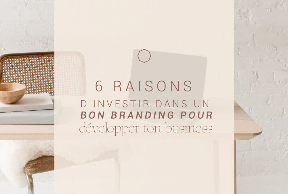 6 raisons pour lesquelles tu devrais investir dans un BON branding pour développer ton business